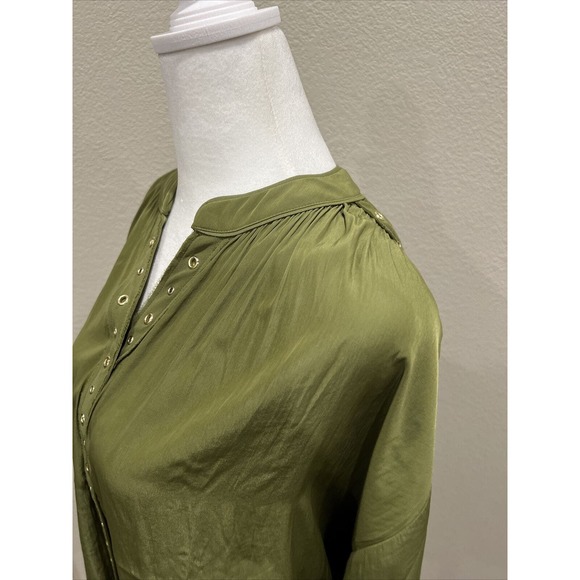 Chico Top Women’s To Green‎ Gold Accents Blouse - Picture 6 of 13